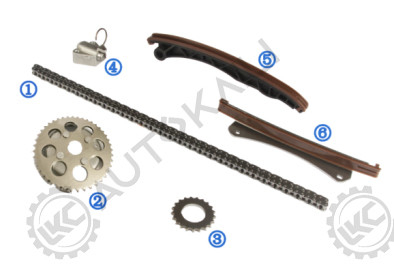Kit de cadenas de tiempo para OPEL VAUXHALL CORSA E 15-ON 1.3 B13DTC
