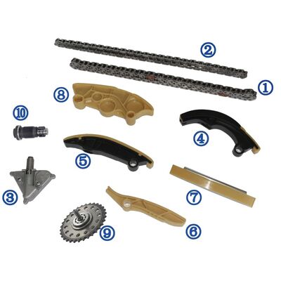 Kit de cadenas de tiempo de plástico PA66 / PA46 para Ranger Rover Evoque Petrol PT204 2.0T 17-18