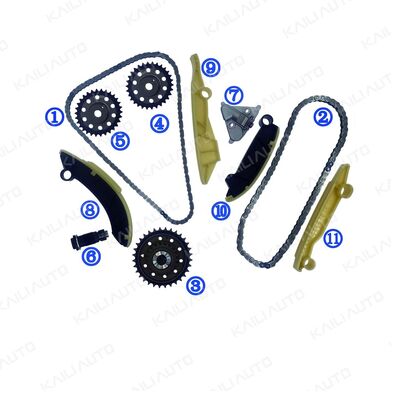 Kit de cadenas de tiempo de plástico PA66 / PA46 para Defender Diesel AJ20D6 3.0T 20-