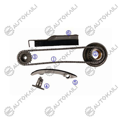 Kit de cadenas de tiempo de plástico PA66 / PA46 para L200 4WD Diesel 4M40T 2.8L 03-06