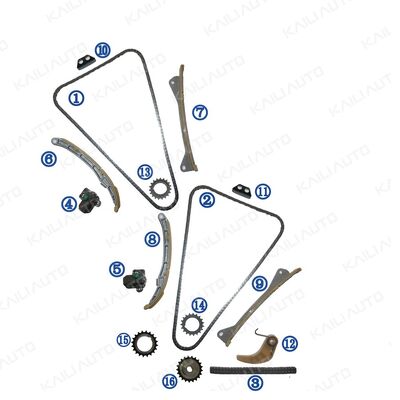Kit de cadena de tiempo de plástico PA66 / PA46 para Génesis G6DJ 3.8L 12-14