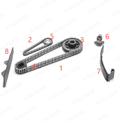 Kit de cadena de distribución de plástico PA66 / PA46 para MAZDA GLC 323 E3 1.3L 77-86