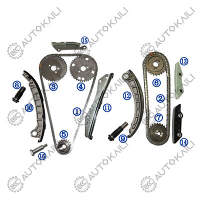 Kit de cadenas de tiempo de plástico PA66 / PA46 para MITSUBISHI EURO V FUSO gasolina 4P10 3.0L 11-