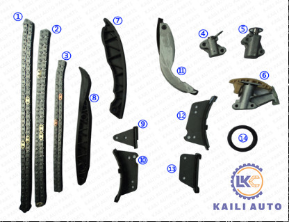 Reemplazo de cadena 24351-4A020 24370-4A030 de la sincronización de HYUNDAI Kia SORENTO 2,5 Crdi