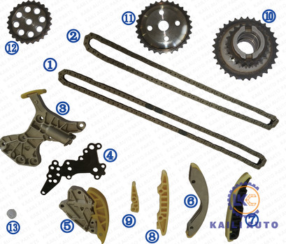 Equipo de cadena que mide el tiempo para el GAS 06-08 07K109120A 94L 07K109231A 84L de Jetta Rabbit 2.5L S L5 del escarabajo de VW