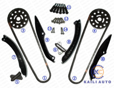 NISSAN NAVARA ESCOGE el equipo de cadena PARA ARRIBA que mide el tiempo 06CT.K-1-114L 06CT.K-1-114L