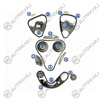 Kit de cadena de tiempo para AUDI/VW A6L 4XL/C7 CLXB 150KW 2.5L 12-16 06E109465BC 108L