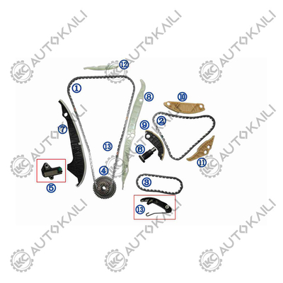 Kit de cadenas de tiempo para AUDI/VW EA888 ((tercera y media) AUDI A4 (8K2 B8) 1.8/2.0 A5 (8T3) 1.8/2.0 TFSI 15- 06K109158AD 8*170