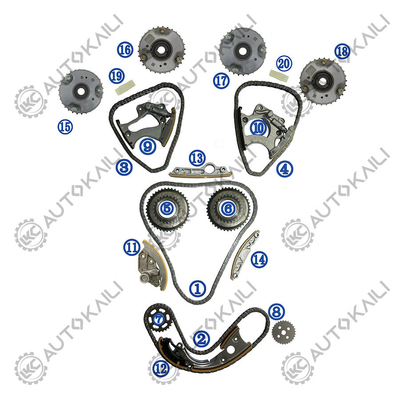 Kit de cadena de tiempo para AUDI A7 4GA CNYA 150KW 2.8L 10-14 A6L 4X8/C7 CNYB 162KW 2.8L 12-16 06E109465BC 108L