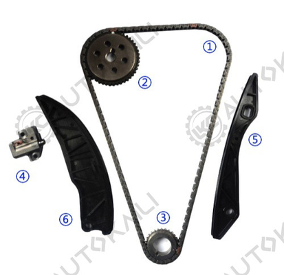 Kit de cadenas de tiempo para G4FA 1.4L; G4FC/G4FG 1.6L i20 1.4L 09-12 i30 1.4L/1.6L 09-13 IX20 1.4L 10-15 KIA Carens 1.6L 09-13 KIA Ceed 1.4L 07-13 KIA Pro Ceed 1.4L 08-13 KIA Soul1.6L 09-12 KIA Venga