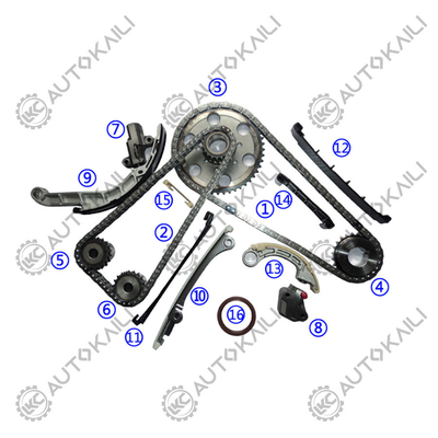 Kit de cadenas de tiempo para la camioneta NISSAN YD25DDTI de Navara D40 2.5 dCi 2488CC YD25DDTI 05.7-10.12 PATHFINDER III (R51) 2.5 dCi 2488CC YD25DDTi 05.1-08.9 PATHFINDER III (R51) 2.5 dCi 2488CC YD25