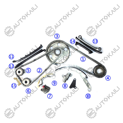 El equipo de la cadena de tiempo para NISSAN YD25DDTI CABSTAR/NAVARA/PICKUP /PRESAGE/SEWENA DOHC 16V 2.5L 2002.3-2008.9 PICK UP (D22) 2.5 Di 2488CC YD25DDTI 2002.3 PODER de recogida (BHP) 138 (KW) 98