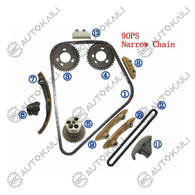 Kit de cadenas de tiempo de plástico PA66 / PA46 para TRANSIT 2.0 TDCi 04-06