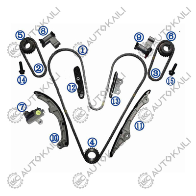 Kit de cadena de distribución para 3.5- W, C 3496cc VVT V6 N7WGE 2007-10 Edge07-10, Flex no turbo09-10 Flex turbo09, Fusion07-09, Taurus09, Taurus X 08-09