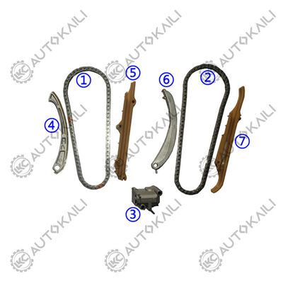 Kit de cadenas de tiempo de plástico PA66 / PA46 para Land Rover Range Rover II P38A 4x4 Diesel 256T 2.5L 94-02