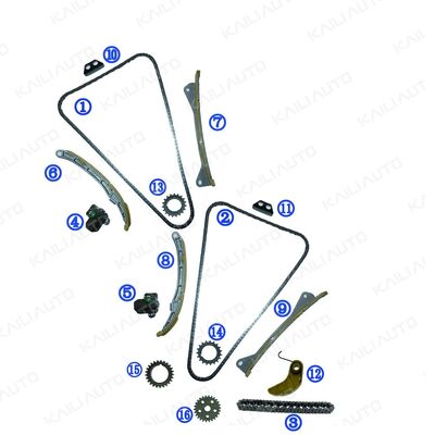 Kit de cadenas de tiempo de plástico PA66 / PA46 para Génesis G6DJ 3.8L 15-17