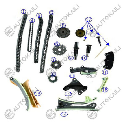 Kit de cadena de tiempo para 4.0L 4016CC V6 GAS SOHC con aspiración natural B4000 2001-2009
