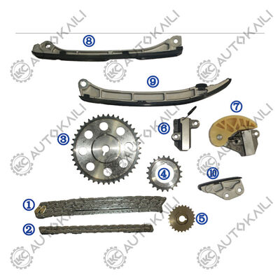 Kit de cadena de distribución de plástico PA66 / PA46 para MAZDA CX-5 KE Diesel SHY4/SHY6 2.2L 12-18