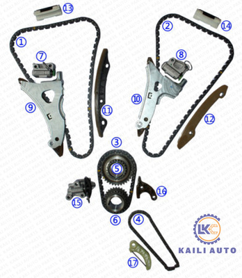 Equipo de cadena que mide el tiempo para el GAS A2760502416 A0009931378 del motor M276.821 V6 3.0T/3.5T del BENZ GL450 E400 C350 ML350 C300 GLK350