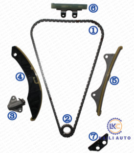 Equipo de cadena que mide el tiempo para el motor magnífico G4LA 1.2L 24321-03010 9*160L del SALÓN PICANTO de KIA RIO de la ÉLITE de HYUNDAI/KIA i10 i10 i20 i20