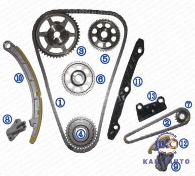 Equipo de cadena que mide el tiempo para el i-DETC 2,2 del motor del EURO IX del ACUERDO del ACUERDO IX de HONDA CRV MK 07-14 13441-RL0-G01 58L