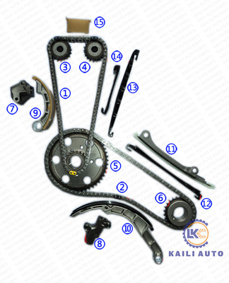 PIONERO del chasis de MURANO II NP300 NAVARA NISSAN Engine Timing Chain Platform III YD25 13028-EB70A 94L 13070-4KV0A