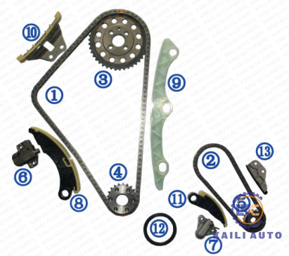 Equipo de cadena que mide el tiempo para el cielo activo 6 del cielo activo del GH MZR-CD del cielo de MAZDA MAZDA 3 CX-7 2.2L diesel 13-16 R2AA-12-231 112L