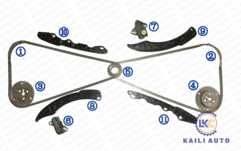 Equipo de cadena que mide el tiempo para la herencia 13143-AA110 130L 13142-AA090 del interior de Impreza XV Crosstrek del silvicultor de SUBARU