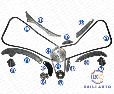 Equipo de cadena 3.6L EZ36D 13143AA081 154L 13142AA080 de la sincronización del interior de la herencia de Subaru