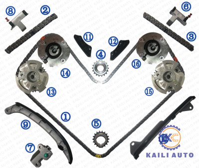 Equipo de cadena que mide el tiempo 4RUNNER 4.0L 13506-31040 178L 13507-31020 46L del crucero VVT de FJ de la tundra de TOYOTA