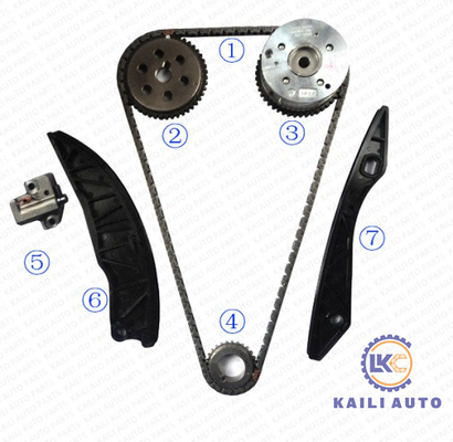 Equipo de cadena 24321-2B000 9*158L 24410-2B000 de la sincronización del motor de KIA HYUNDAI G4FA